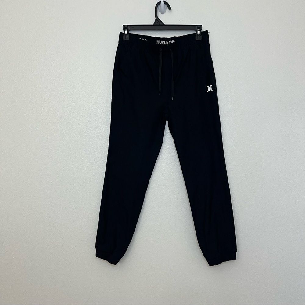 Hurley Big Kid Boys Cuffed Regular Fit Jogger Pant Black Youth 14/16